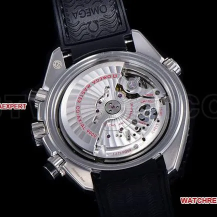 collectible watch N1 factory SeamasterOmega 600m black dial leather braceletfront live photo