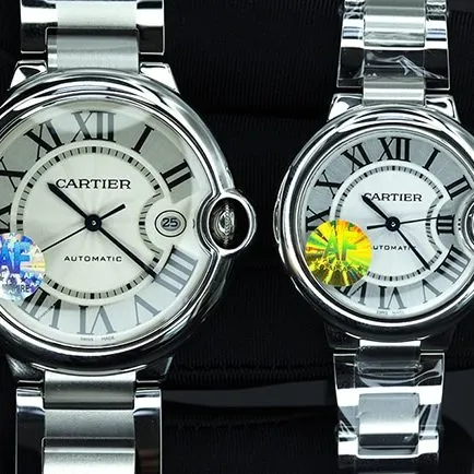 AF Cartier Blue Balloon Couples Timepiece