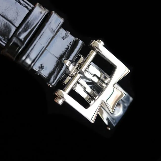 Vacheron Constantintop-tier watch men's white dial black belt Loft Craftsman series leather strap watch front view