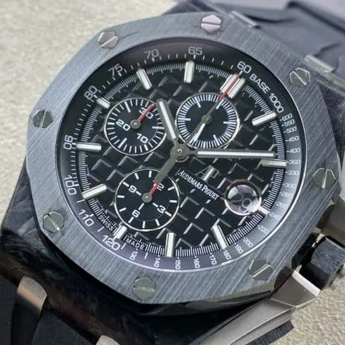 top-tier replicaAudemars PiguetRoyal Oak offshore 26400black dial men's mechanical watch side view