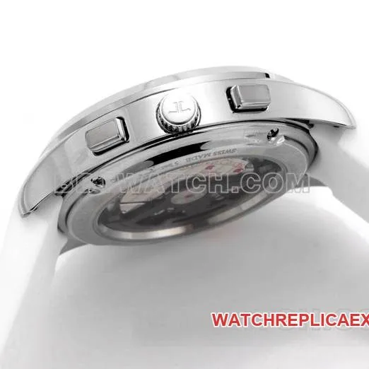 collectible watch Jaeger-LeCoultre Beichen black dial mechanical white rubber model side live photo