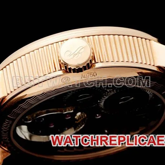Breguet 1:1replica watch RMS factory classic white dialtourbillonrose gold mechanical leather strap model side live photo