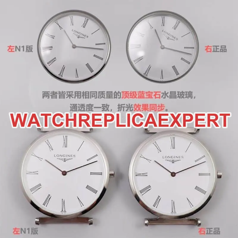 Longines Jialan series ultra-thin quartz watches for men and women watch review - elegant charm L4.755.4.11.6 side view