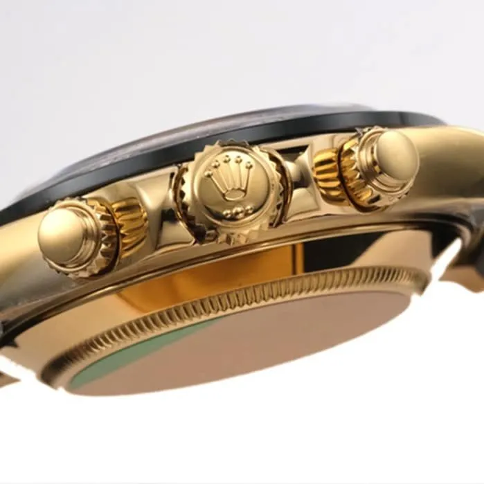 Top-tier watch Rolex men's black dial Cosmograph Daytona watch front view