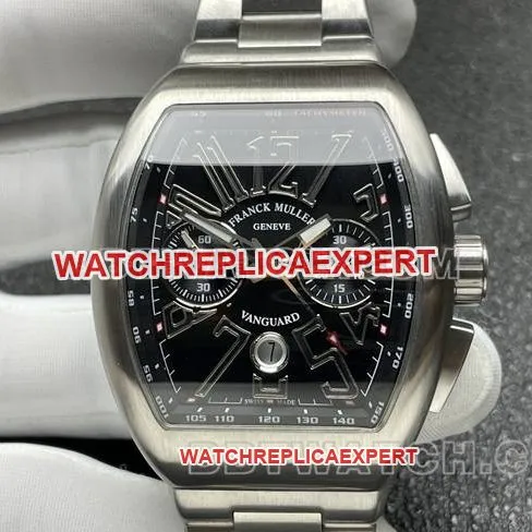 collectible watch ABF factory Frank Muller V45black dial steel braceletclasplive photos