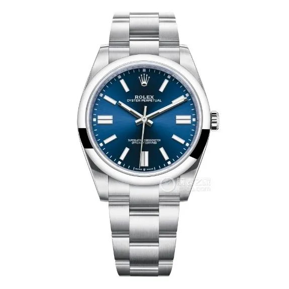Factory C Rolex Oyster Perpetual 1:1top-tier replica41mmblue dialm124300-0003front live photo