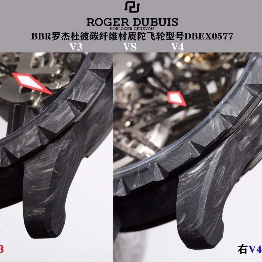 BBR factory Roger Dubuis top-tier watch king DBEX0577 real and fake comparison evaluation appearance live photos