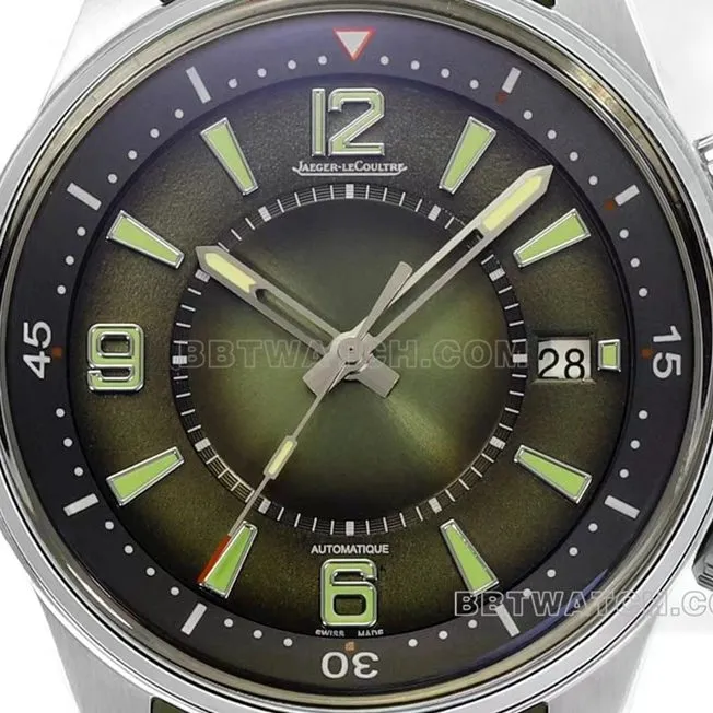 BLS factory Jaeger-LeCoultre Beichen top-tier 1:1super gradient green disc rubber model 906863Jside live photo