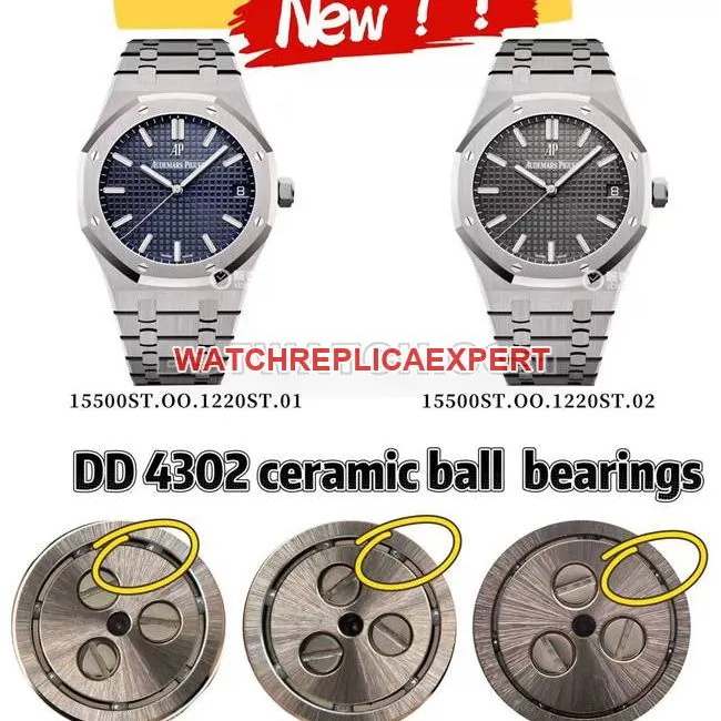 VS FactoryAudemars PiguetRoyal Oaktop-tier watch 15500 comparison genuine review braceletlive photos