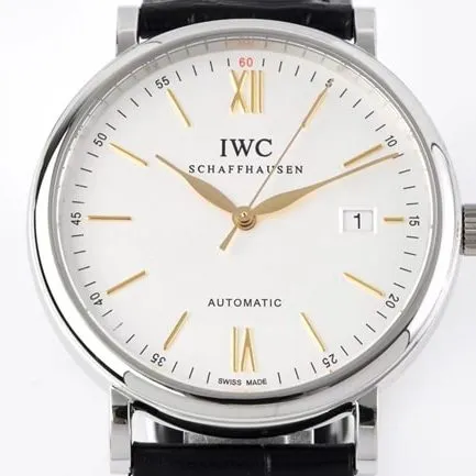 ZF Factorytop-tier watch IWC strongest Portofino series automatic movementleather strap watch clasp picture