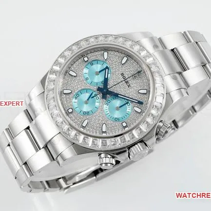 watch DaytonaPPM factory Rolex diamond disc Moissanite diamond bezelfront live photo