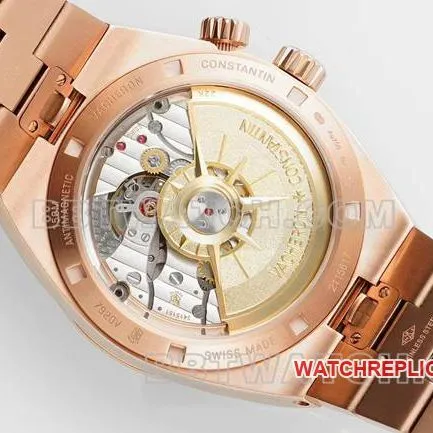 1:1replica watch Vacheron ConstantinV9 Factory across the world rose goldsilver dial mechanical 7920Vfront live photo