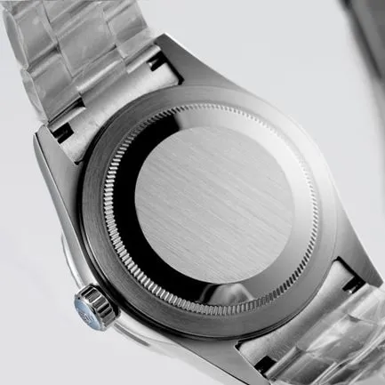 top-tier replicaRolex men's blue dialsteel bracelet pilot series automatic movement watch front view