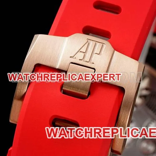 Audemars Piguet collectible watch RM factory Royal Oak offshore floating tourbillon mechanical red rubber model braceletlive photos