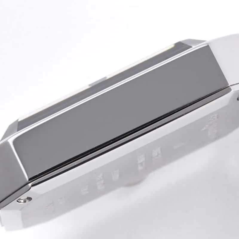 Chanelladies' watchtop-tierhigh-quality replicaPremiere series quartz watch white steel black dial front view