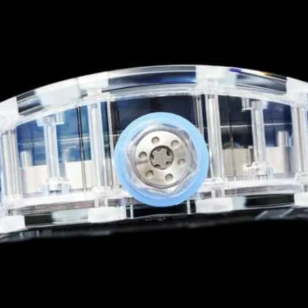 top-tiersuper cloneRichard Mille reproduces the legendary extraordinary sports quality RM12-01tourbillonsapphire crystal transparent version front view
