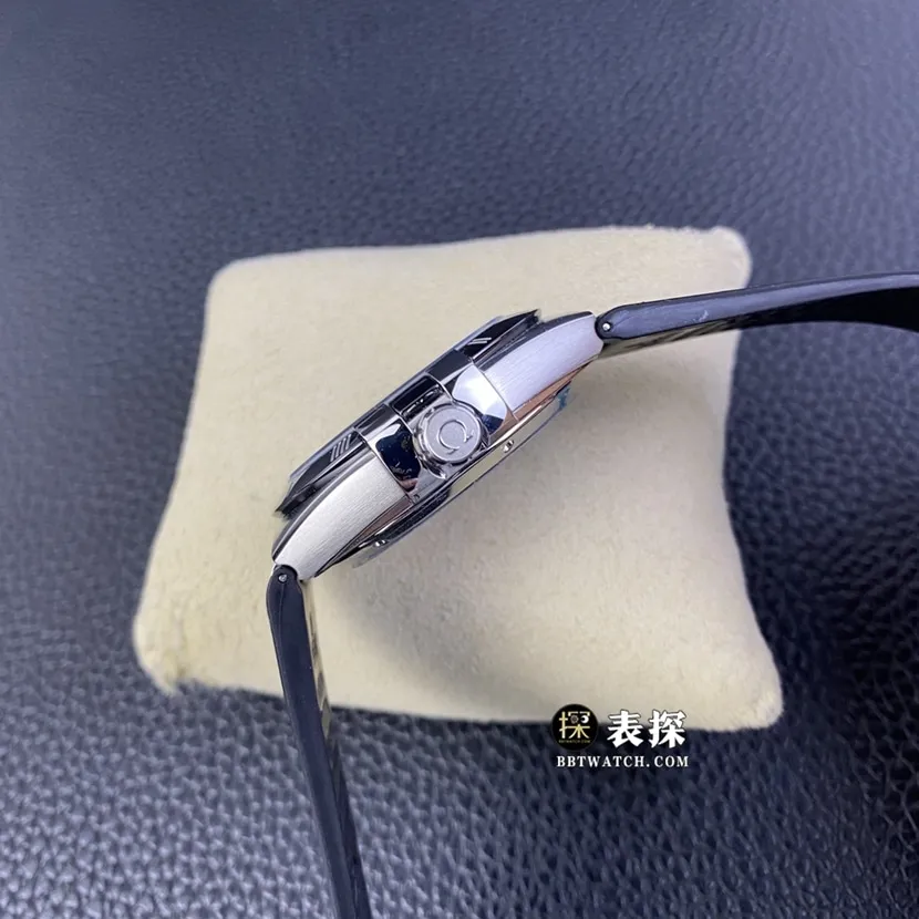 SBF factory Omega constellation watch men's black dialleather strap model pictures and prices caseback live photo