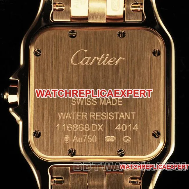 top-tier watch cheetah BBa factory Cartierwhite dialyellow goldsteel braceletquartzbraceletlive photos