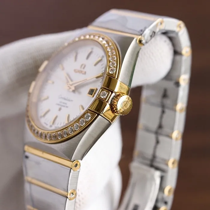 Omega Omega Double Eagle Constellation Series Couple Watch Front View
