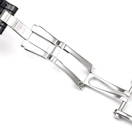 VCR factory Vacheron Constantintop-tier watch men's white dial black belt full automatic movement Malta tourbillon series leather strap watch clasp picture