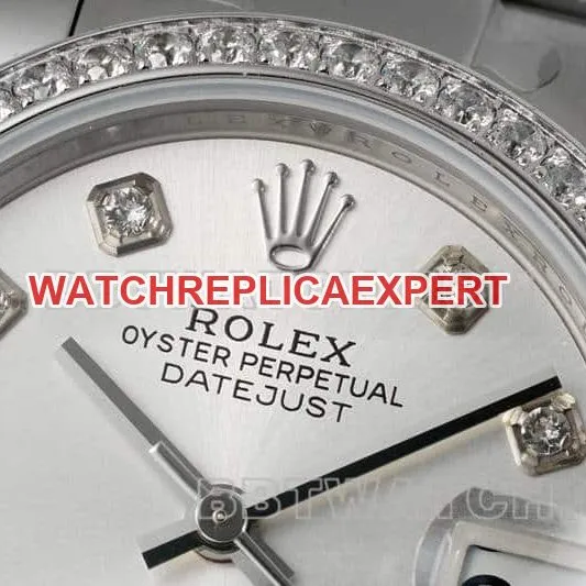 ARF FactoryRolex log silver gray plate 31mm three grid link 278384side live photo