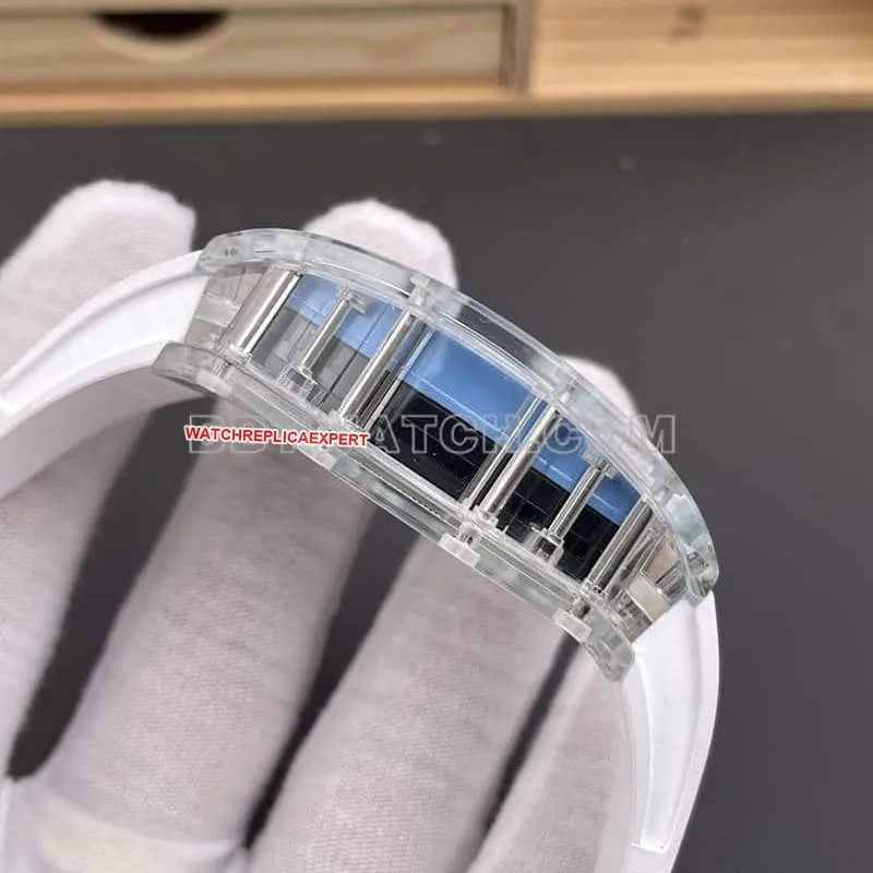 RM factory Richard Mille men's 1:1super transparent crystal RM35-01braceletlive photos