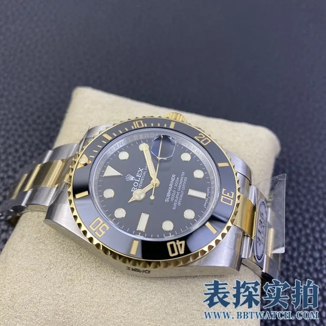 Factory C Rolextop-tiersuper gold Black Submariner men's watch_how much_pictures_how is the workmanship side
