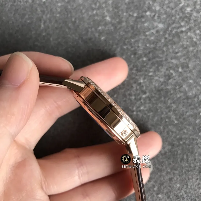ZF FactoryJaeger-LeCoultre date top-tier watch women's silver dialmoon phaseleather strap model pictures and prices clasplive photos