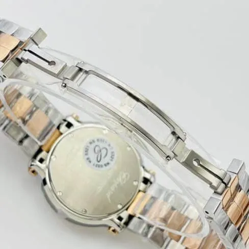 YF factory top-tier watch Chopard HAPPYDIAMONDS series indirect rose gold with diamond ladies watch side view