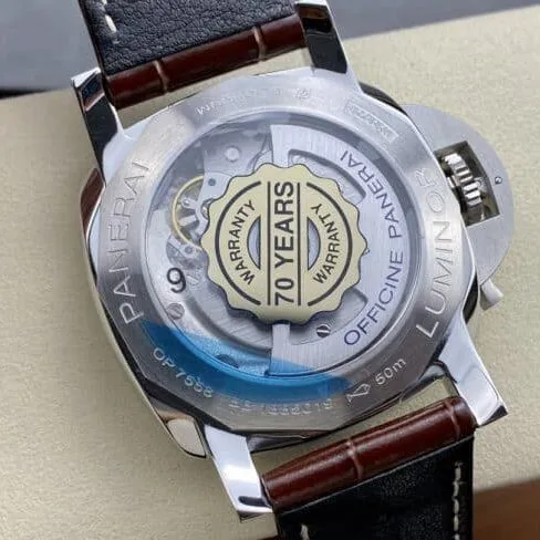 Dachang high-quality replicaPanerai white steel green dialPAM1116 watch movement picture