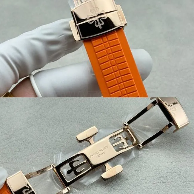 Patek PhilippePPM factory 1:1replica watch Aquanaut dark brown disk diamond bezel5167 thickness live photos