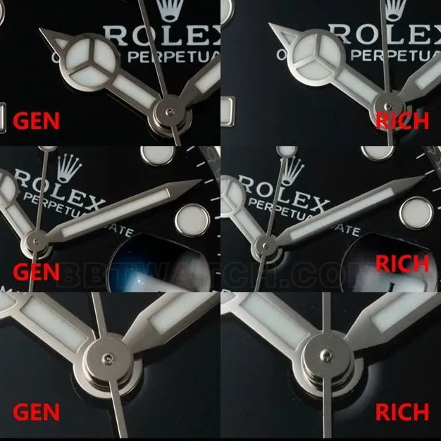 RICH factory RolexBlack Submarinertop-tier comparison contrast genuine difference appearance live photos