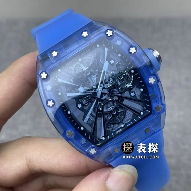 RM factory Richard Mille men's RM 12-01 watch watch men's sapphire crystal transparent rubber model pictures and prices side live photo