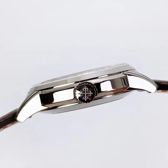 top-tier replicaPatek PhilippePP super complex function 5320G series white steel white dial men's mechanical watch front view