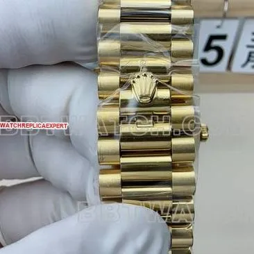 top-tier watch VS FactoryRolexDay-Date gold plate steel braceletcaseback live photo