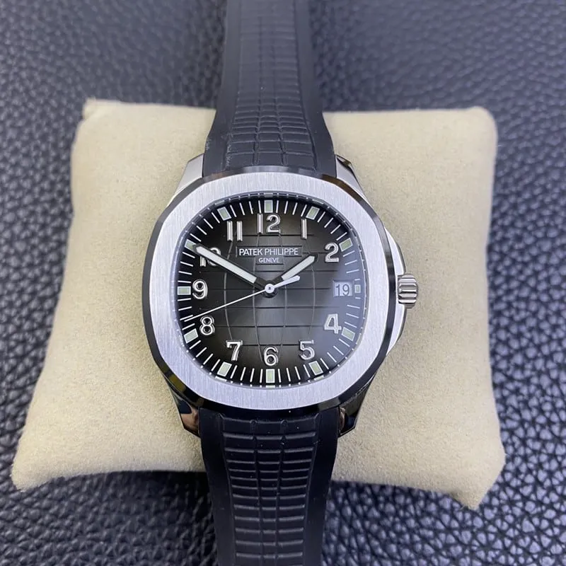 WY-3K Factorytop-tierPatek Philippe grenade watch ultra-thin 324SCmovement gray plate silicone bracelet front view