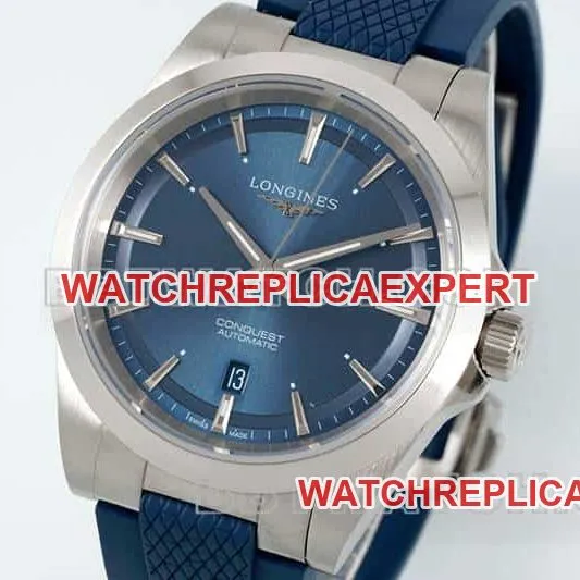 AF FactoryLongines Concas 1:1super cloneblue dial rubber model L3.830.4.92.9caseback live photo