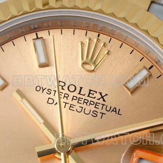 ARF FactoryRolex log top-tier gold plate 31mm gold five-lattice chain link 278273side live photo
