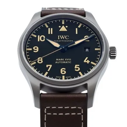 V7 factory universal top collectible watches men's black disk brown belt mark series mechanical belt watch front view