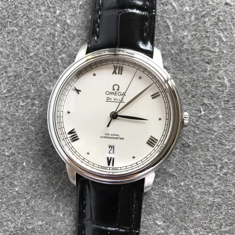 Omegatop-tiersuper watch Diefei series white men's mechanical watch side view