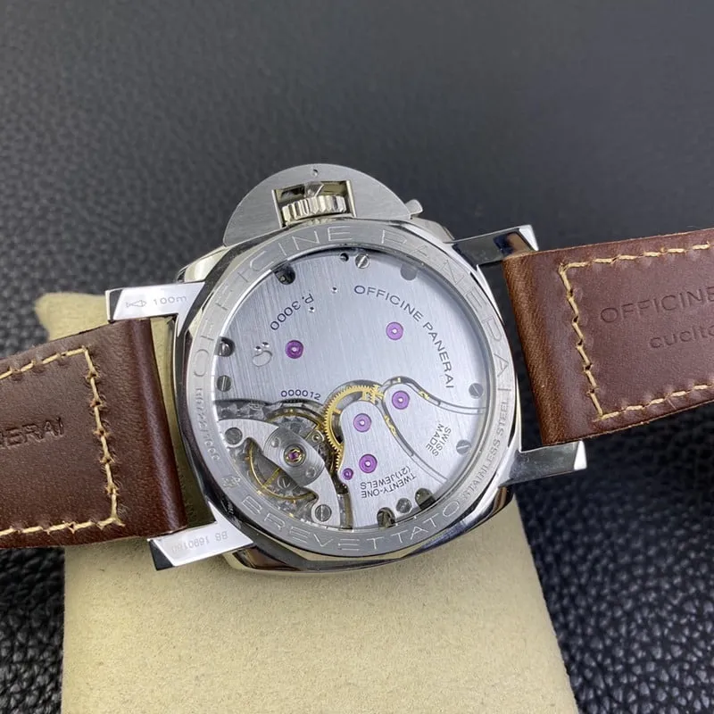 SF factory Paneraireplicapam00663 watch p3000 hand winding movement retro coffee tray side view