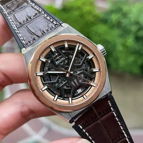 top-tier replicaLF Zenith DEFY series black dial new upgraded version men's watch front view