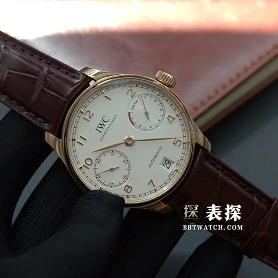 ZF Portugal IWC1:1replica watch white dialleather strap model IW500701side live photo