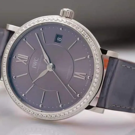 IWC women's Portofino watch top-tierladies' watch side view