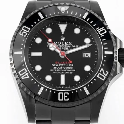 Rolextop-tier men's black dialsteel braceletSubmariner customized version mechanical watch front view