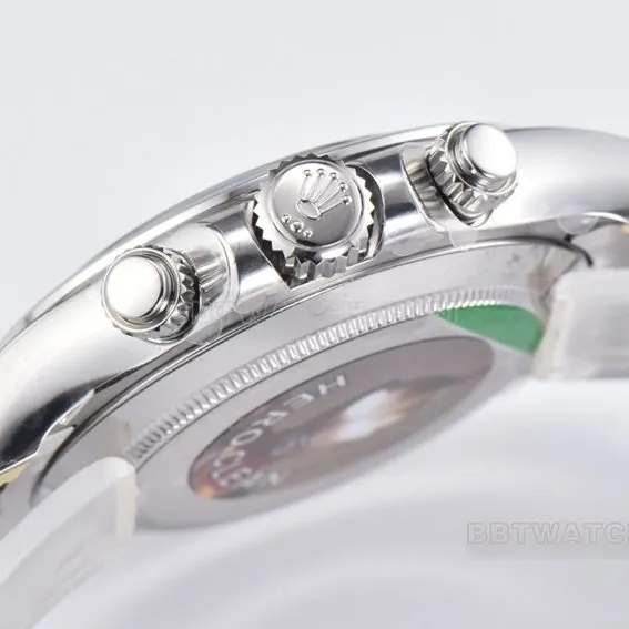 Factory C Rolex Daytona1:1super silver gray plate steel bracelet model m116509-0072side live photo