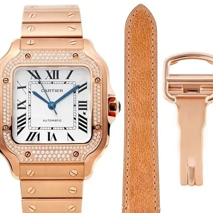 BV Cartier Santos Steel Band Watch Quality