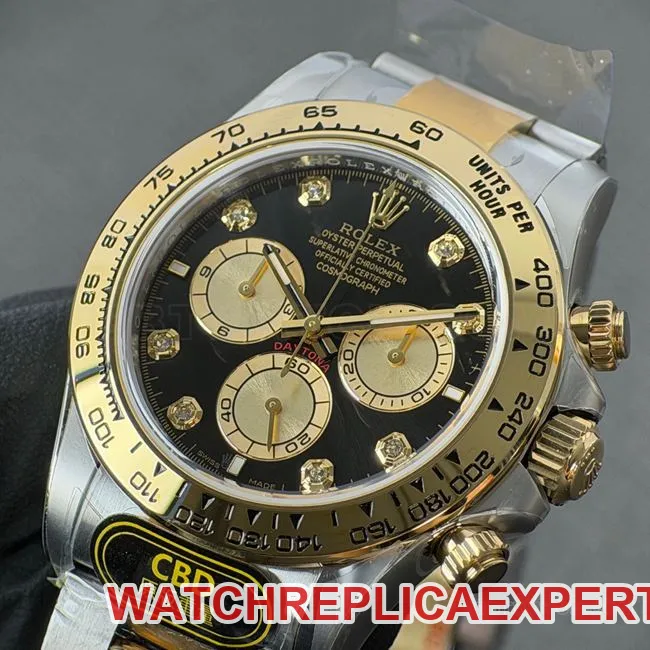 CBD factory watch Rolex Daytonablack dial gold steel bracelet4131caseback live photo