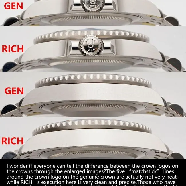 RICH factory Rolex GMT-Master black and gray circle 126710 top-tier watch comparison Genuine difference appearance live photos