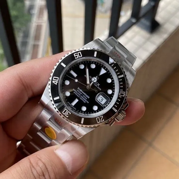 collectible watches NOOB Factory Rolex Black Aqua Ghost V11 Version Submariner Hands-on picture real front view